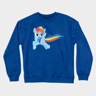 Happy Flying Rainbow Dash Crewneck Sweatshirt